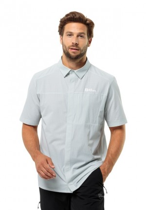 Jack Wolfskin Vandra S/s Overhemd Heren Grijs | 66536300