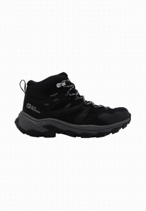 Jack Wolfskin Vojo Tour Lt Texapore Mid Wandelschoenen Dames Zwart | 26417439