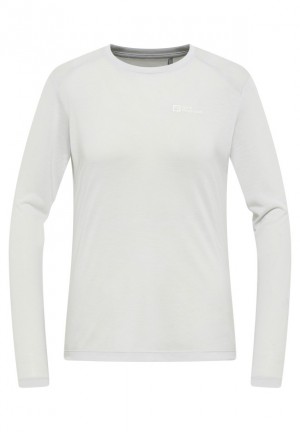 Jack Wolfskin Vonnan Ls T-shirts Dames Grijs | 77823179