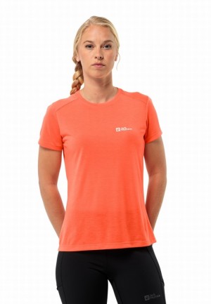 Jack Wolfskin Vonnan S/s T-shirts Dames Oranje | 85309636