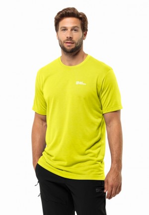 Jack Wolfskin Vonnan S/s T-shirts Heren Geel | 37960024