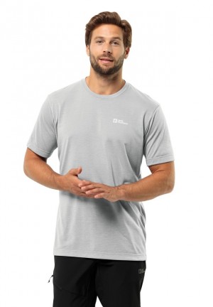 Jack Wolfskin Vonnan S/s T-shirts Heren Grijs | 35727383