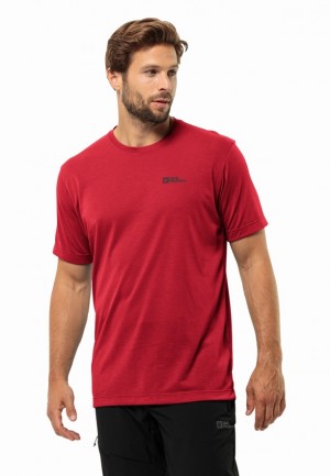 Jack Wolfskin Vonnan S/s T-shirts Heren Rood | 30134373