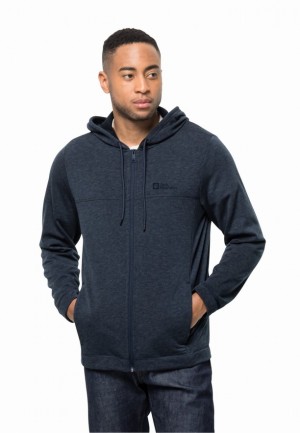 Jack Wolfskin Waldsee Hooded Fleece Jassen Heren Donkerblauw | 73409391