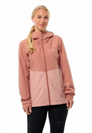 Jack Wolfskin Weiltal 2l Regenjassen Dames Roze | 35789083