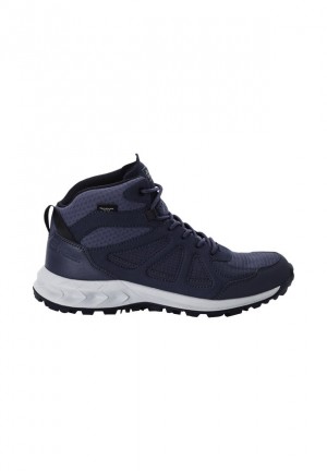 Jack Wolfskin Woodland 2 Texapore Mid Wandelschoenen Dames Donkerblauw | 70919414