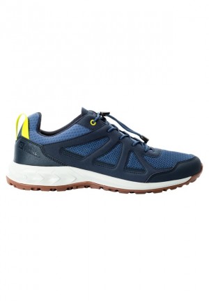 Jack Wolfskin Woodland 2 Vent Low Wandelschoenen Heren Donkerblauw | 65442124