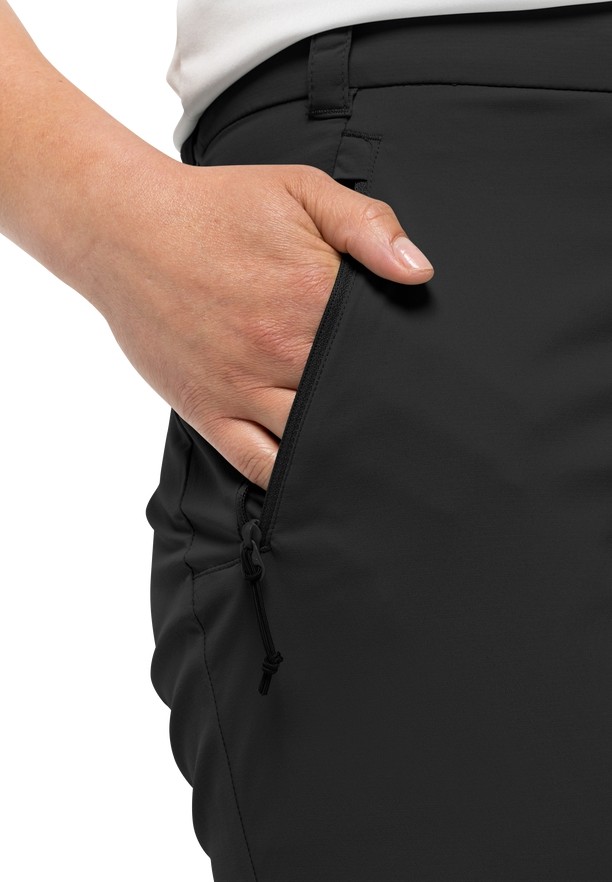 Jack Wolfskin Activate Light 3/4 Broek Dames Zwart | 45707483