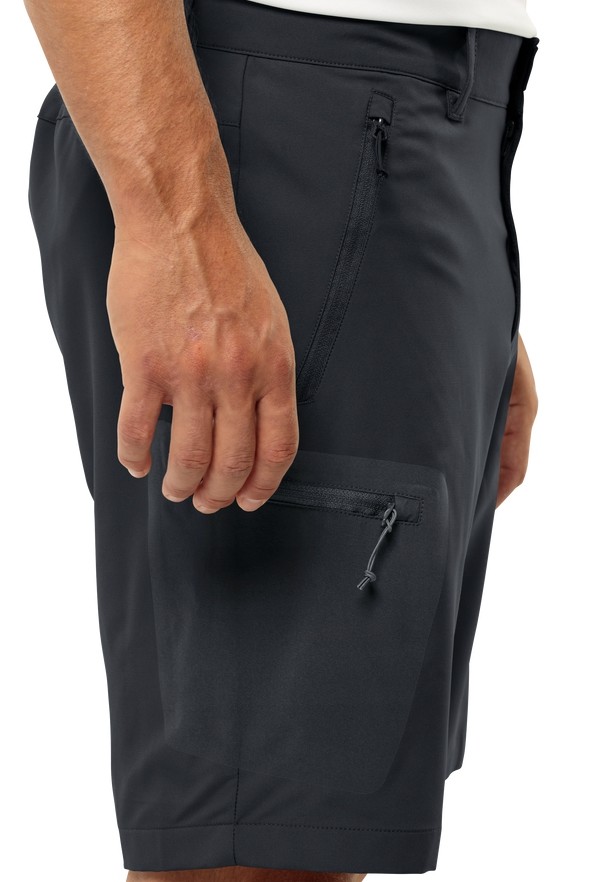 Jack Wolfskin Active Track Korte Broek Heren Zwart | 25858676