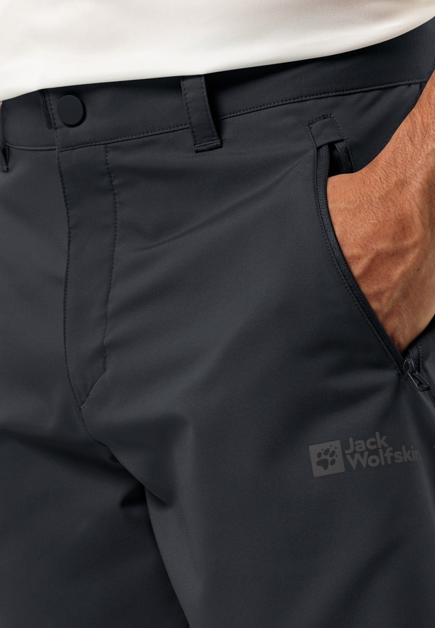 Jack Wolfskin Active Track Korte Broek Heren Zwart | 25858676