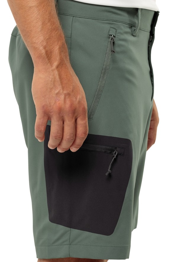 Jack Wolfskin Active Track Korte Broek Heren Groen | 10590530
