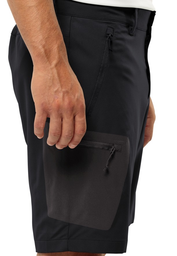Jack Wolfskin Active Track Korte Broek Heren Zwart | 96248587
