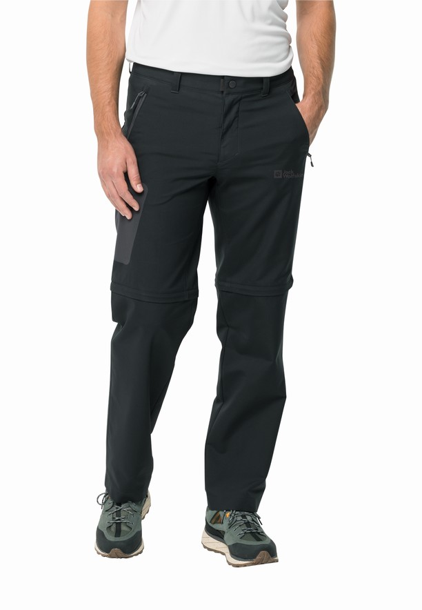 Jack Wolfskin Active Track Zip Off Wandelbroeken Heren Zwart | 79326491