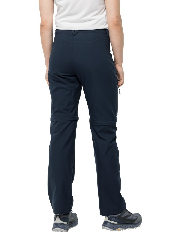 Jack Wolfskin Active Track Zip Off Wandelbroeken Dames Donkerblauw | 82882491