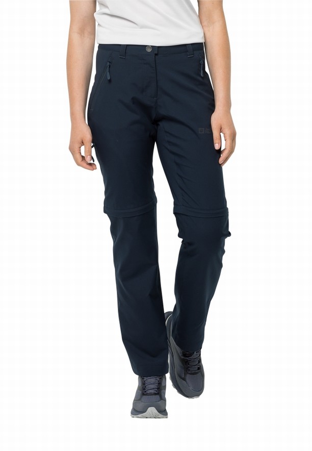 Jack Wolfskin Active Track Zip Off Wandelbroeken Dames Donkerblauw | 82882491