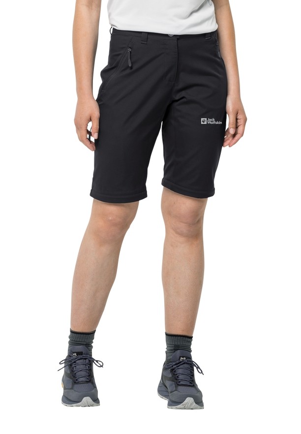 Jack Wolfskin Active Track Zip Off Wandelbroeken Dames Zwart | 35278908