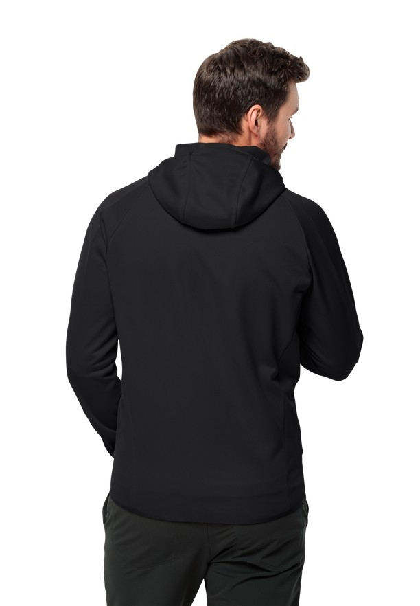 Jack Wolfskin Alpgrat Hooded Fz Fleece Jassen Heren Zwart | 35969660