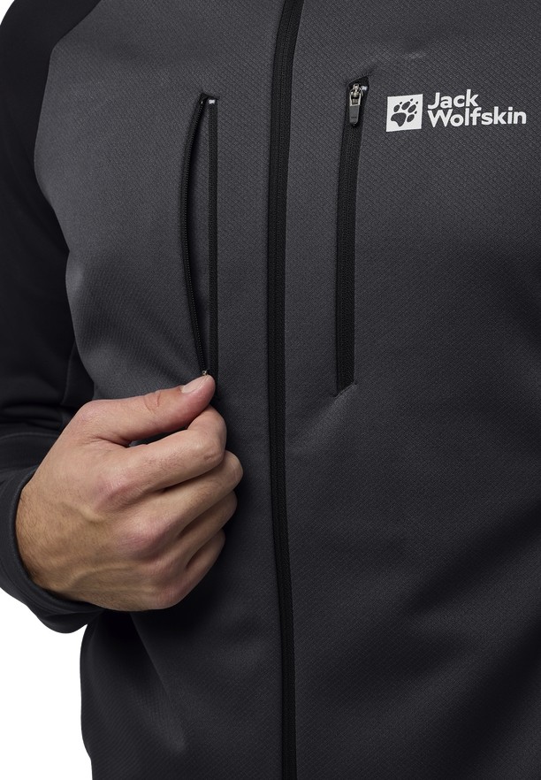Jack Wolfskin Alpgrat Xt Fleece Jassen Heren Zwart | 62878415