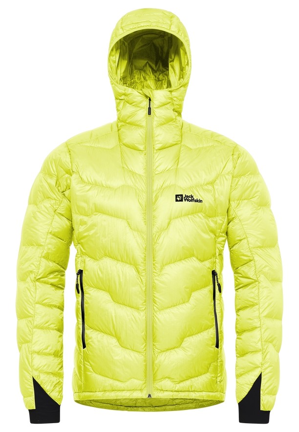 Jack Wolfskin Alpspitze Hoody Donsjas Heren Geel | 39264329