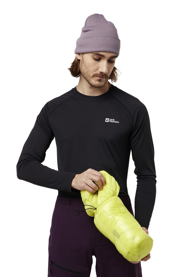 Jack Wolfskin Alpspitze Hoody Donsjas Heren Geel | 39264329