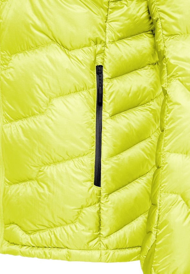 Jack Wolfskin Alpspitze Hoody Donsjas Heren Geel | 39264329