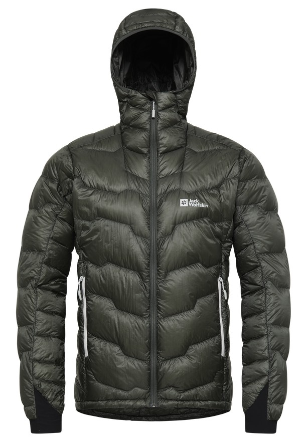 Jack Wolfskin Alpspitze Hoody Donsjas Heren Zwart | 58916171