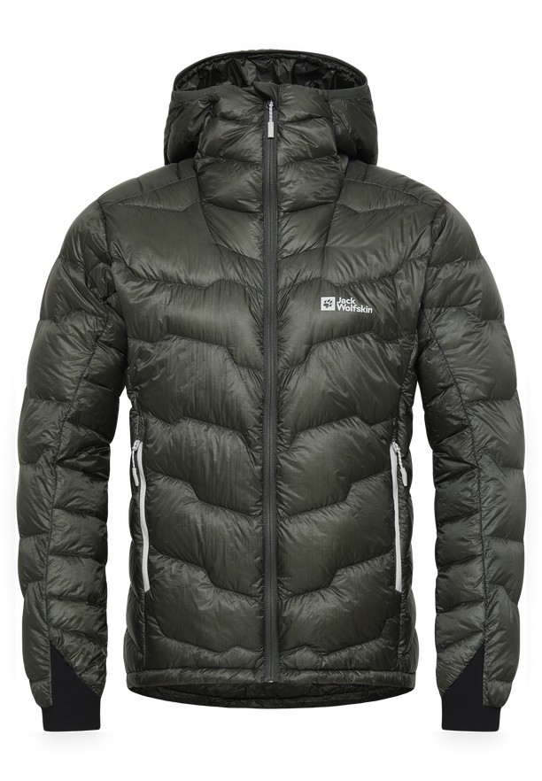 Jack Wolfskin Alpspitze Hoody Donsjas Heren Zwart | 58916171
