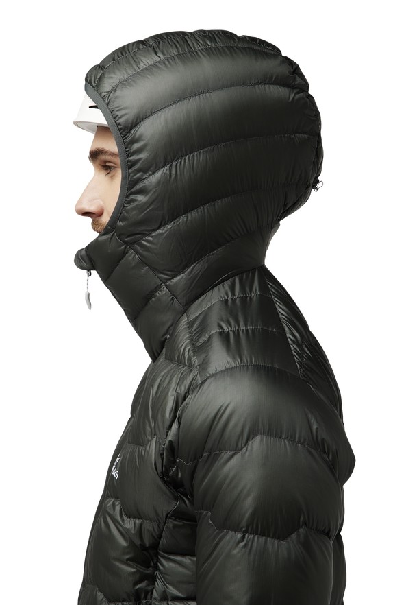 Jack Wolfskin Alpspitze Hoody Donsjas Heren Zwart | 58916171