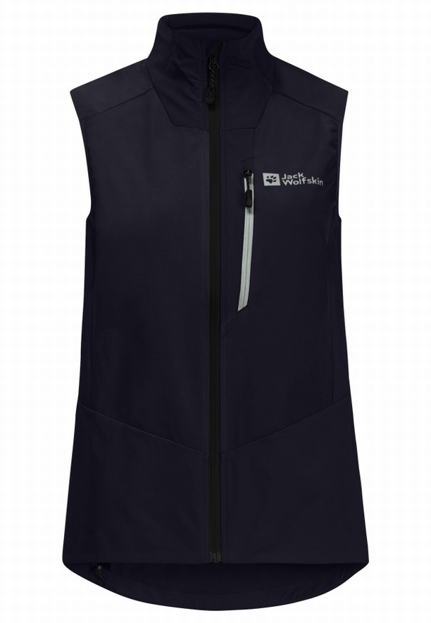 Jack Wolfskin Alpspitze Vest Dames Zwart | 27386351