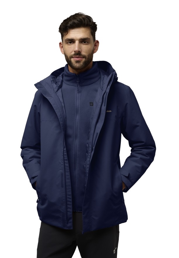 Jack Wolfskin Altenberg 3in1 Jassen Heren Donkerblauw | 29119448