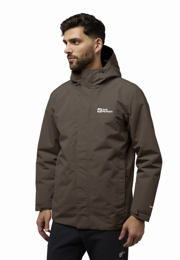 Jack Wolfskin Altenberg 3in1 Jassen Heren Koffie | 17549587