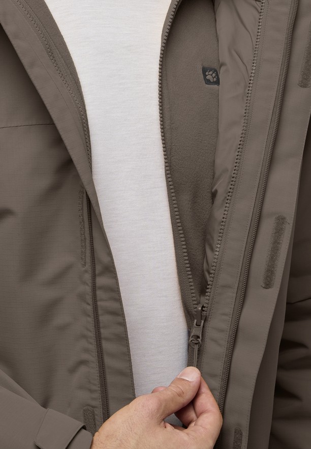 Jack Wolfskin Altenberg 3in1 Jassen Heren Koffie | 17549587