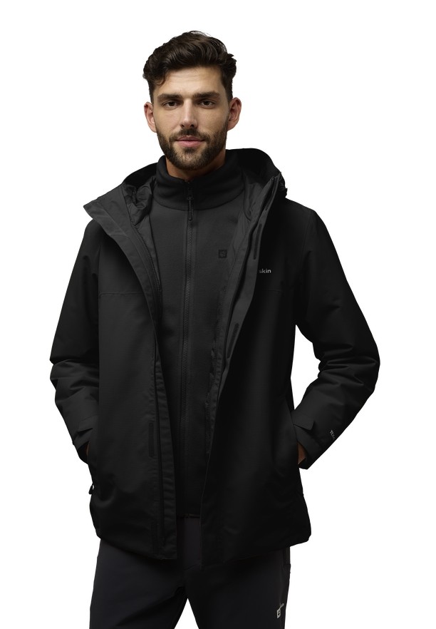 Jack Wolfskin Altenberg 3in1 Jassen Heren Zwart | 86981344