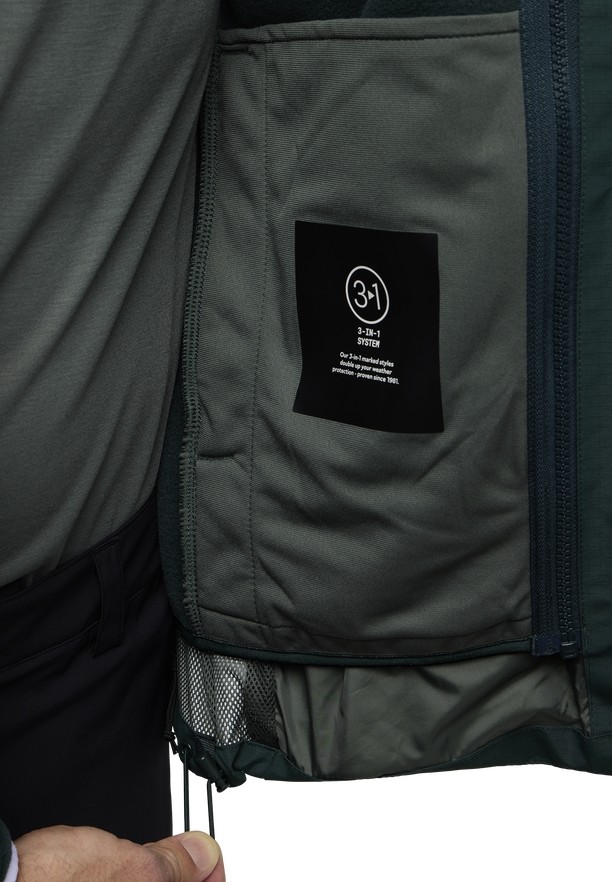 Jack Wolfskin Altenberg 3in1 Jassen Heren Groen | 61163345