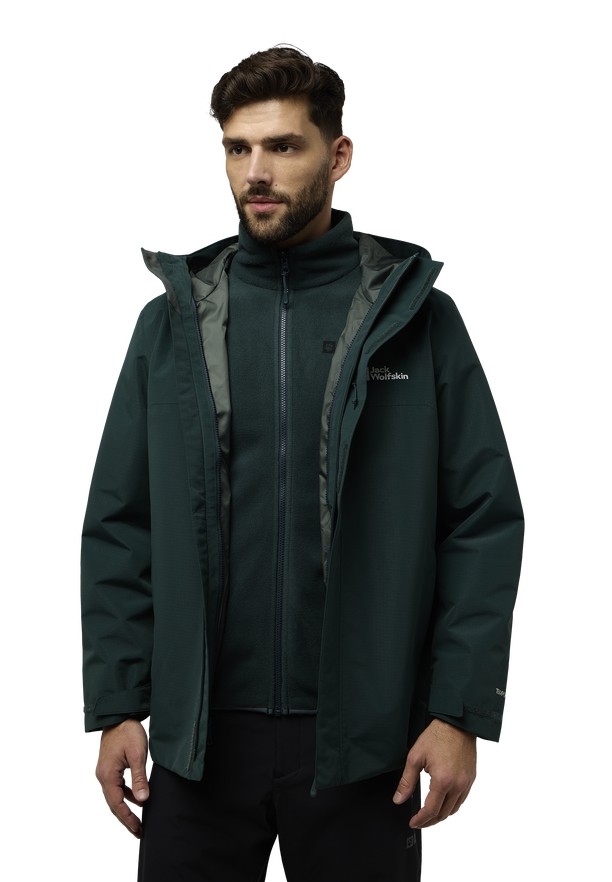 Jack Wolfskin Altenberg 3in1 Jassen Heren Groen | 61163345