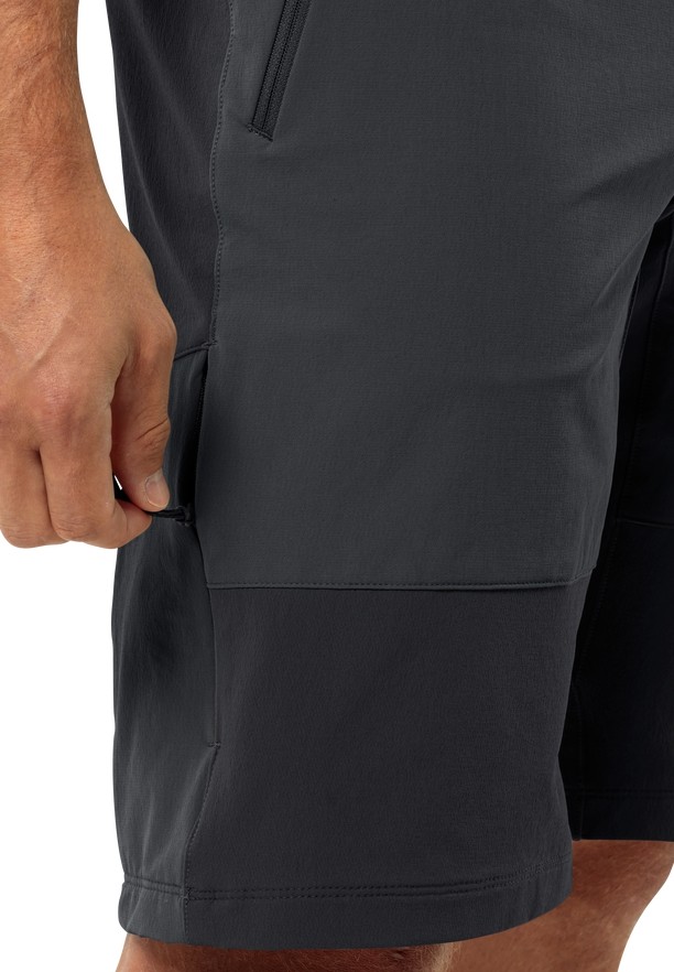 Jack Wolfskin Andur Korte Broek Heren Zwart | 50456663