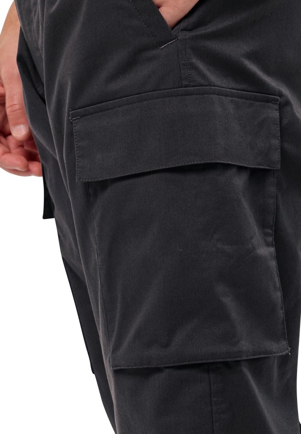 Jack Wolfskin Arctic Road Cargo Broek Heren Zwart | 20587379