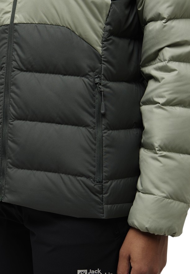 Jack Wolfskin Ather Donsjas Dames Grijs | 86073436