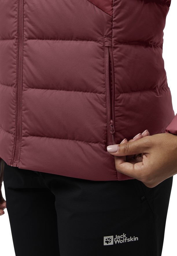 Jack Wolfskin Ather Donsjas Dames Rood | 94193321