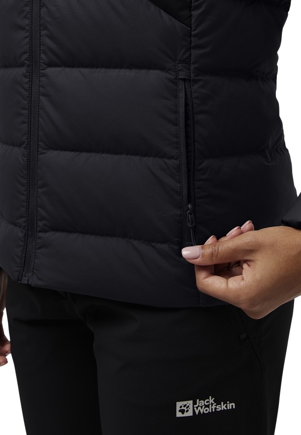 Jack Wolfskin Ather Donsjas Dames Zwart | 10349745