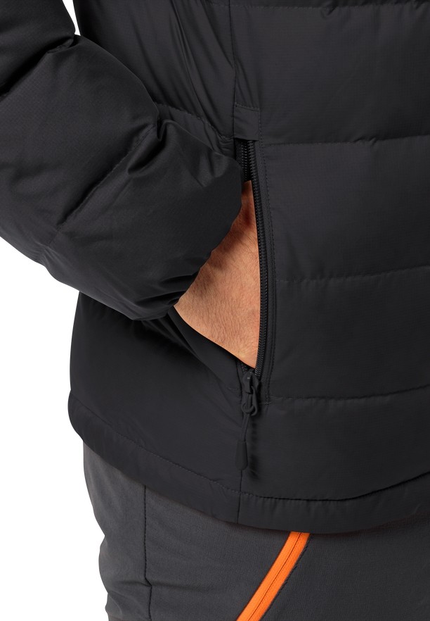 Jack Wolfskin Ather Donsjas Heren Zwart | 98739817