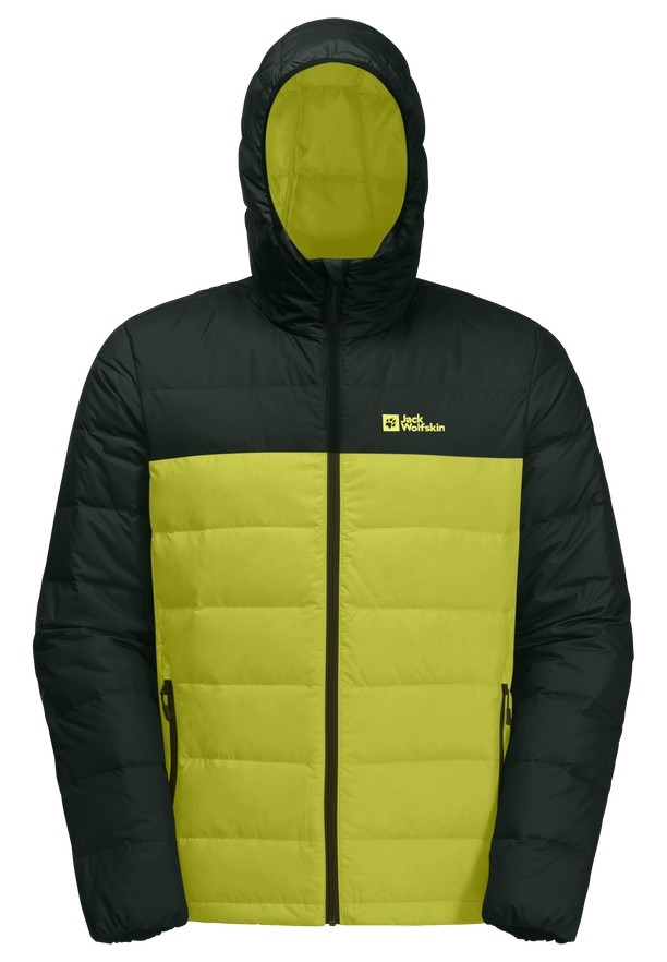 Jack Wolfskin Ather Hoody Donsjas Heren Geel | 11739434