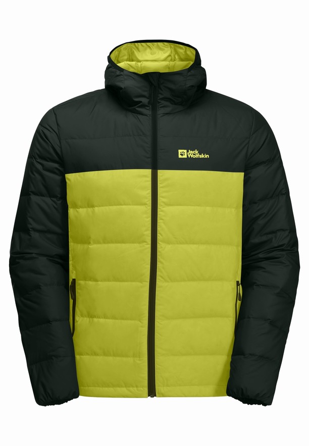 Jack Wolfskin Ather Hoody Donsjas Heren Geel | 11739434