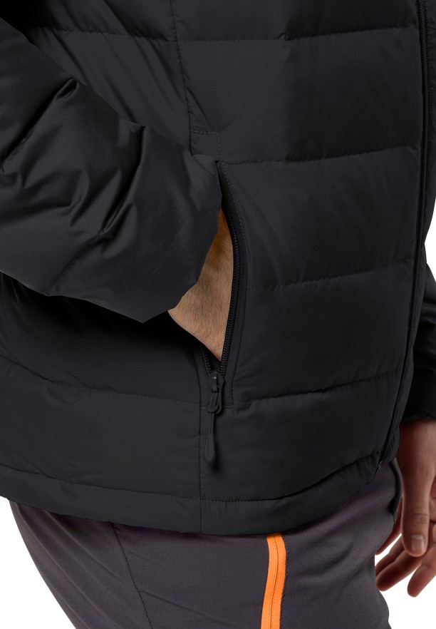 Jack Wolfskin Ather Hoody Donsjas Heren Zwart | 96209262