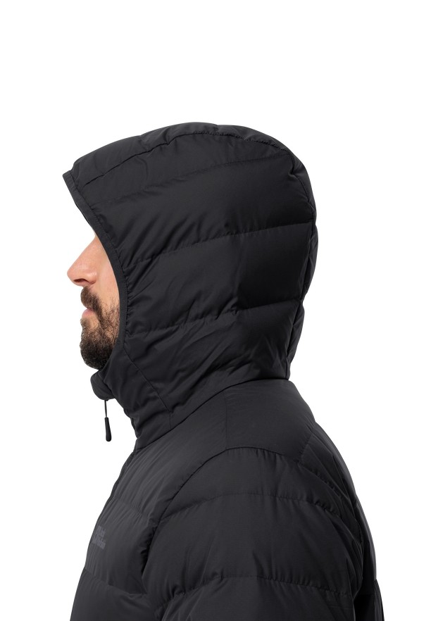 Jack Wolfskin Ather Hoody Donsjas Heren Zwart | 96209262