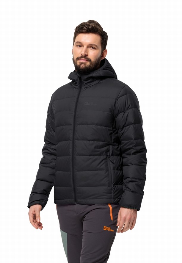 Jack Wolfskin Ather Hoody Donsjas Heren Zwart | 96209262