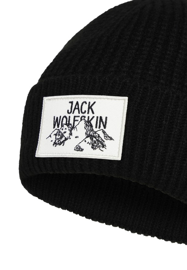 Jack Wolfskin Badge Muts Heren Zwart | 34637839