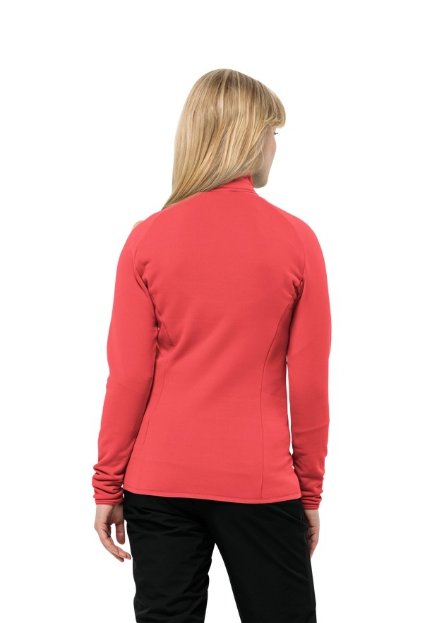 Jack Wolfskin Baiselberg Fz Fleece Jassen Dames Rood | 55427190