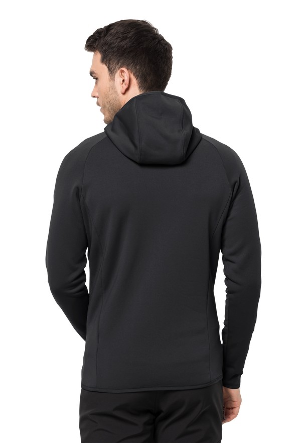 Jack Wolfskin Baiselberg Hooded Fz Fleece Jassen Heren Zwart | 18671526