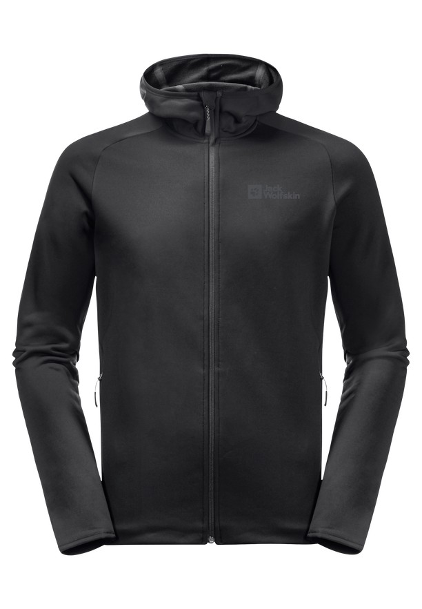 Jack Wolfskin Baiselberg Hooded Fz Fleece Jassen Heren Zwart | 18671526